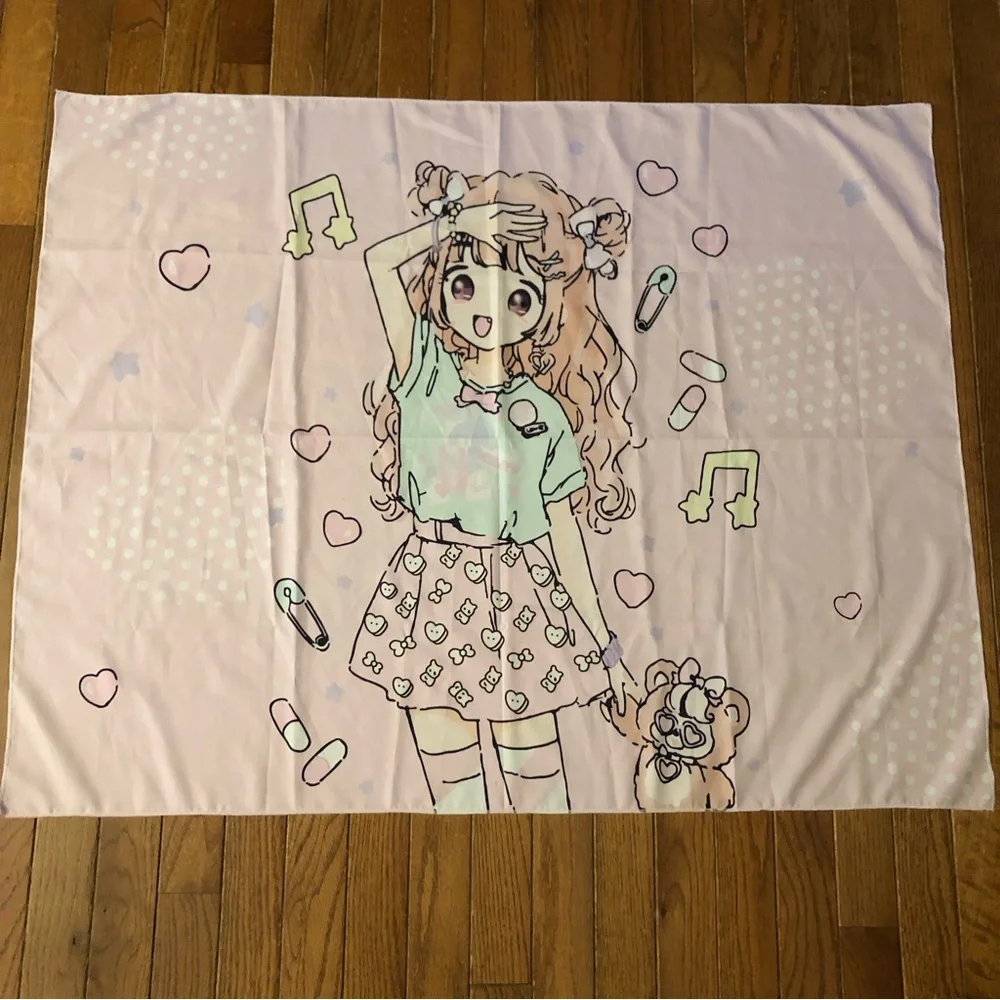 Fashion Girl Pastel Tapestry Wall Art
